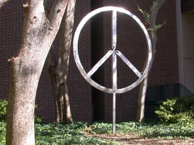 Peace Symbol surrounded by nature
