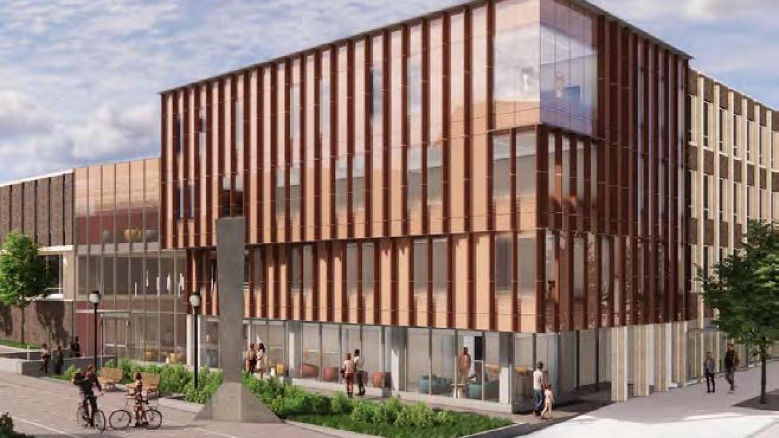 Rendering of exterior of GSE