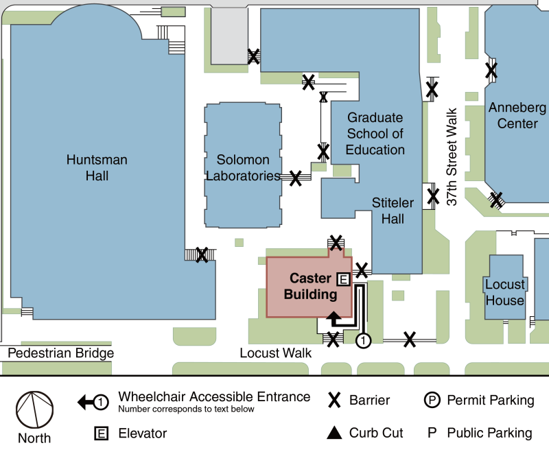 Caster Building Accessibility Map