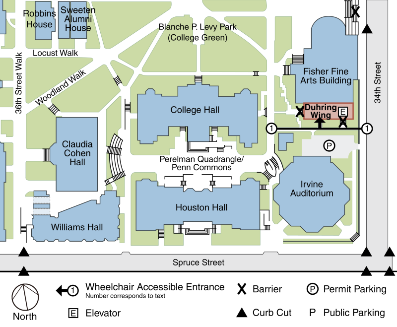 Duhring Wing Accessibility Map