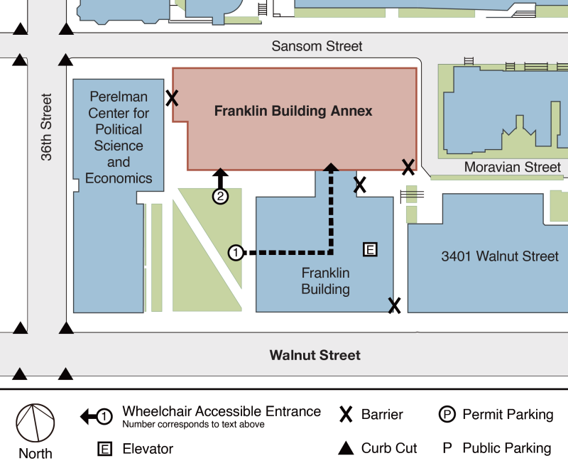 Franklin Building Annex Accessibility Map