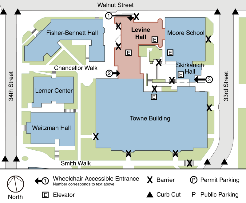 Levine North Accessibility Map