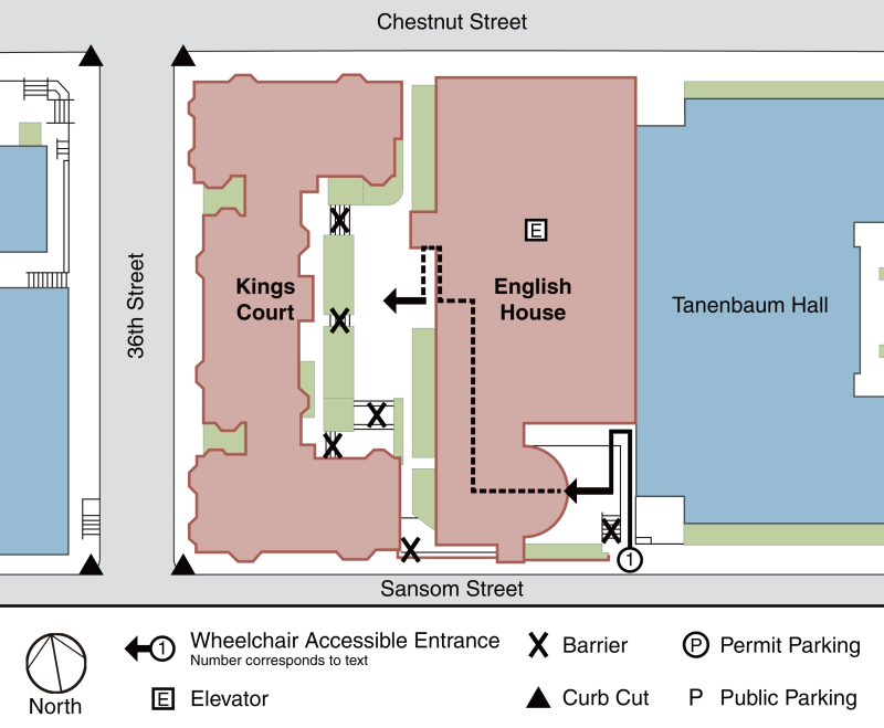 Kings Court / English College House Accessibility Map