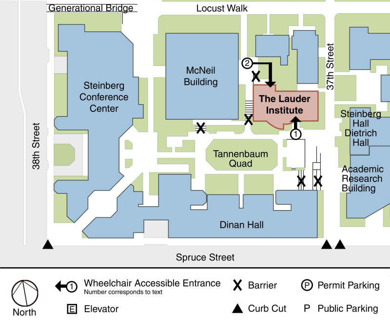 Lauder Institute Accessibility Map