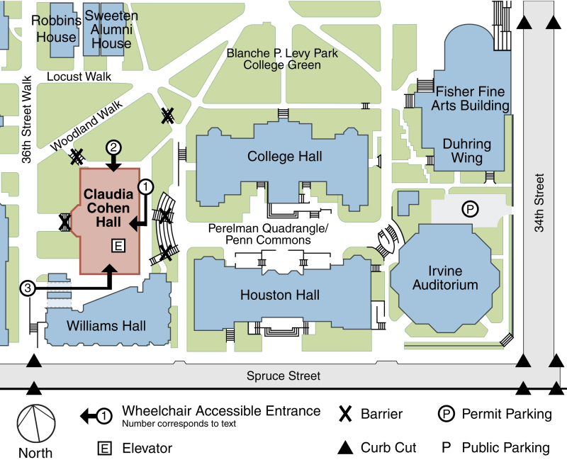 Cohen Hall Accessibility Map