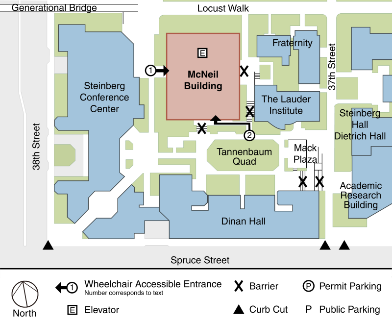 McNeil Building Accessibility Map