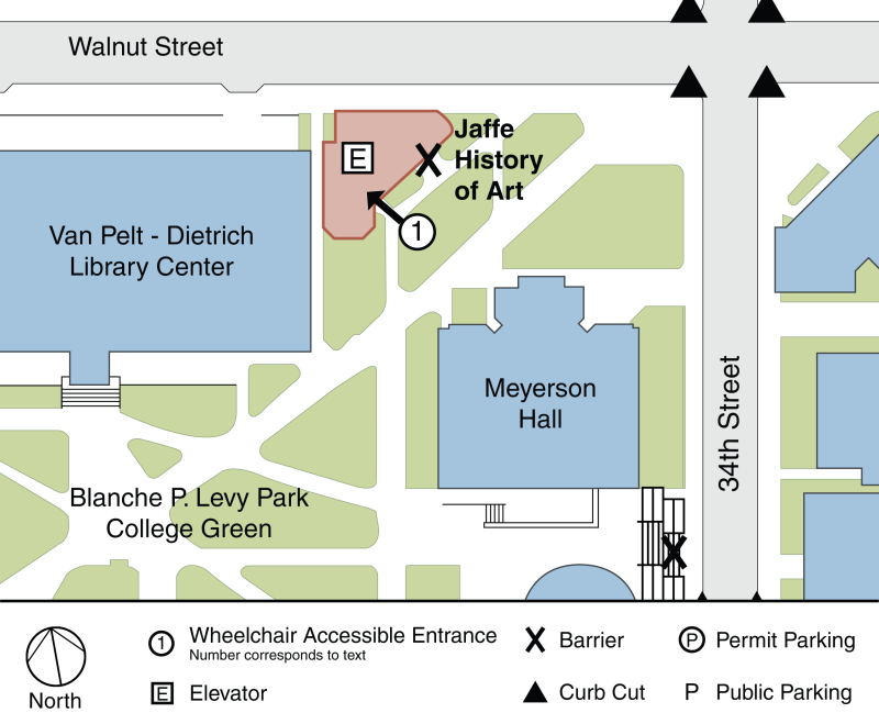 Jaffe History of Art Building Accessibility Map