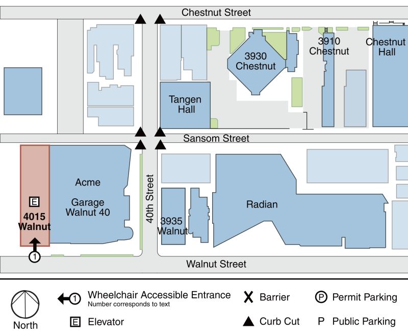 Accessibility Map Walnut Street, 4015