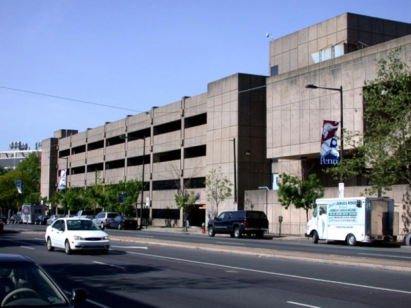 Public parking garage on South-bound 38th Street