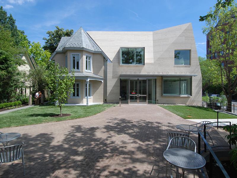 Perry World House front entrance