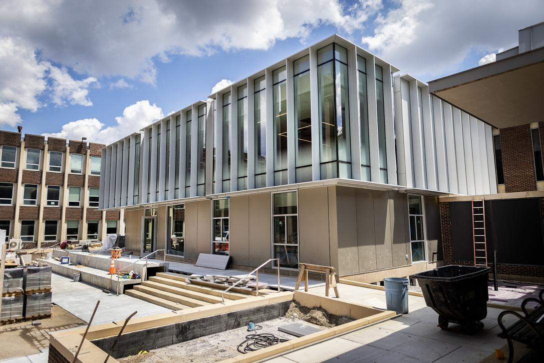 Exterior photo of the addition to Penn's Graduate School of Education