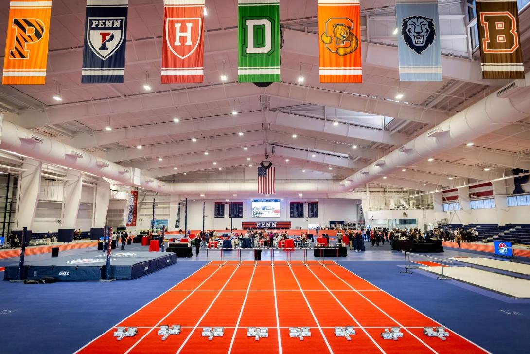 Interior view of new indoor track arena 