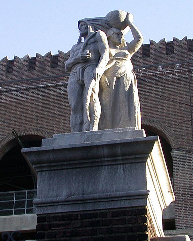 America statue, one of four companion pieces