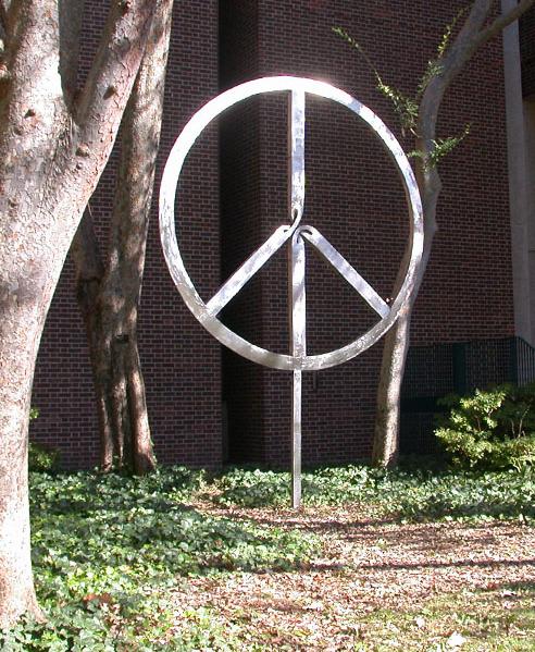 Peace Symbol surrounded by nature