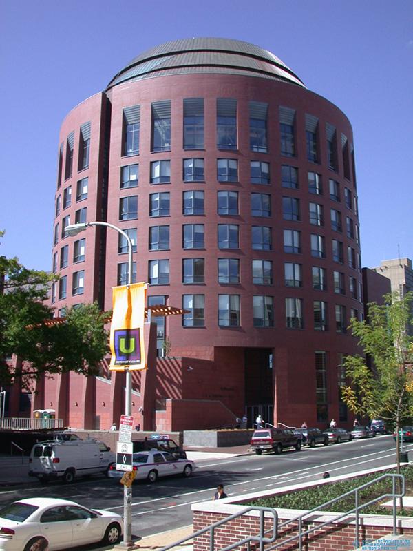 Huntsman Hall as seen from the street