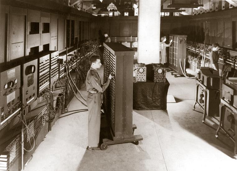 ENIAC black and white photo
