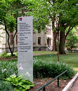 Exterior Signage on campus