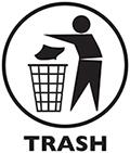 Trash symbol