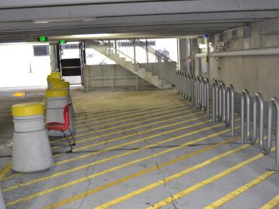 Civic Center Garage bike rack