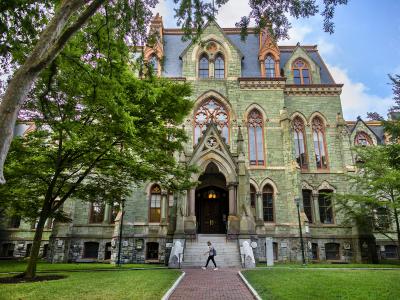 front of College Hall building