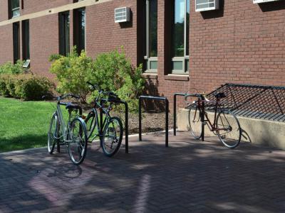 DuBois College House bike rack