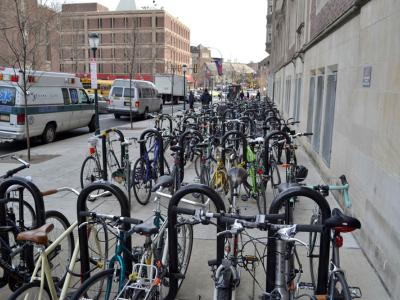 Penn Hospital bike rack