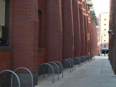 Huntsman Hall bike rack