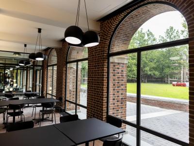 renovated windows at historic quad