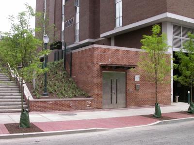 Cyclotron entrance and staircase