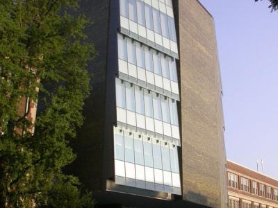 Skirkanich Hall sidewalk view