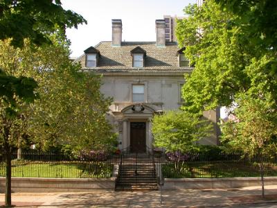 President's House surrounded by trees