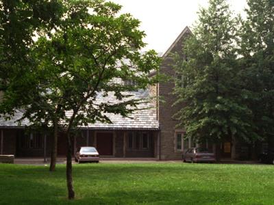 Parent Infant Center seen through the trees