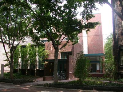 3615 Locust Walk building through trees