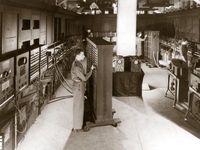 ENIAC black and white photo