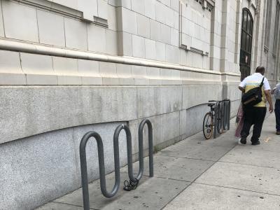 Philadelphia Free Library bike rack