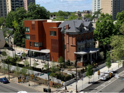 Guest House from corner of 38th and Walnut Guest House
