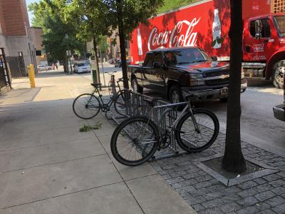 Inn at Penn West bike rack