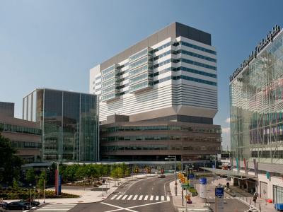 Exterior, Elevated view from 34th and Spruce