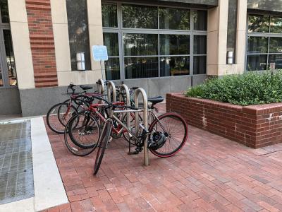 Wood Pediatric Ambulatory Care bike rack