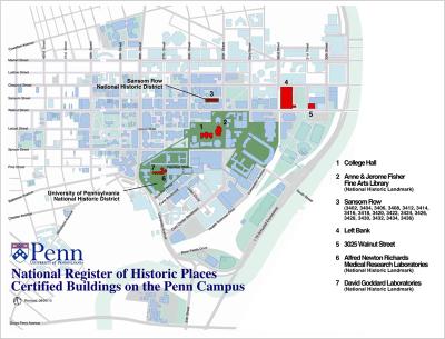 Penn National Register of Historic Places Map