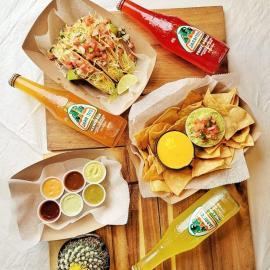 Chips, salsa, tacos from El Taco